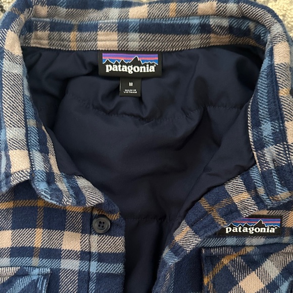 Patagonia Navy and Tan Checkered Shirt - Picture 2 of 2